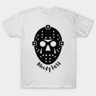 Mask bloody held Michael myers T-Shirt